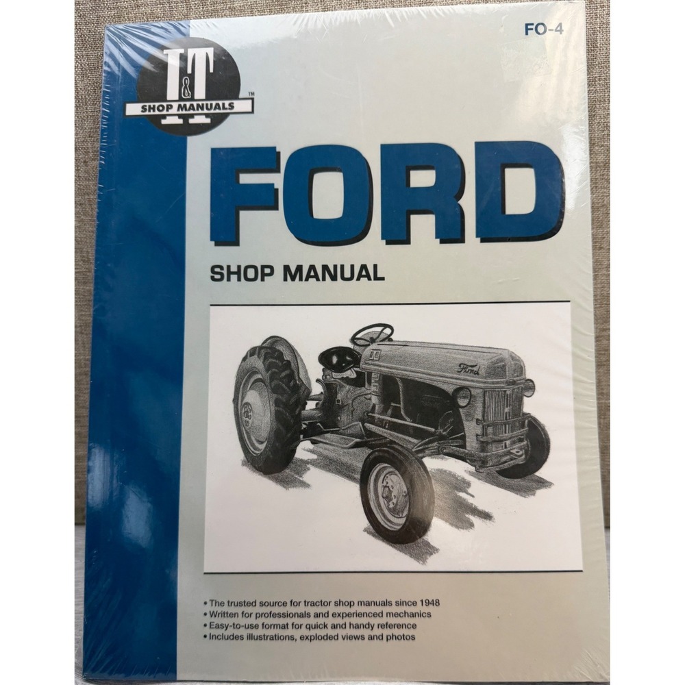 Ford Tractor Shop Manul FO-4 Models 2N 8N 9N I&T Haynes Service Repair Guide NEW